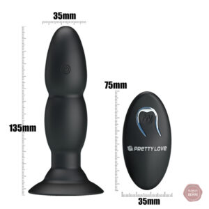 Plug anal silicone avec télécommande pour un plaisir interactif