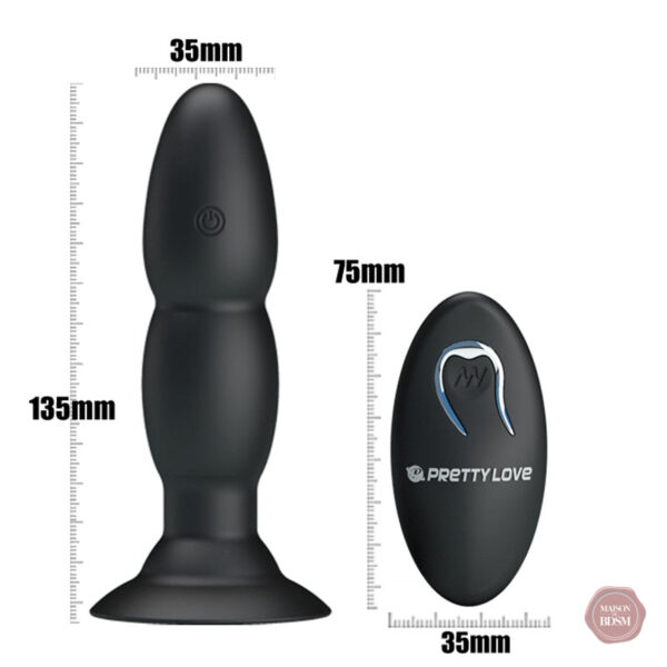 Plug anal silicone avec télécommande pour un plaisir interactif