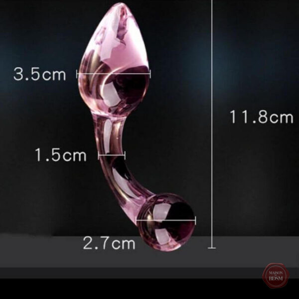 Jouet anal en verre, esthétique et ergonomique pour le plaisir