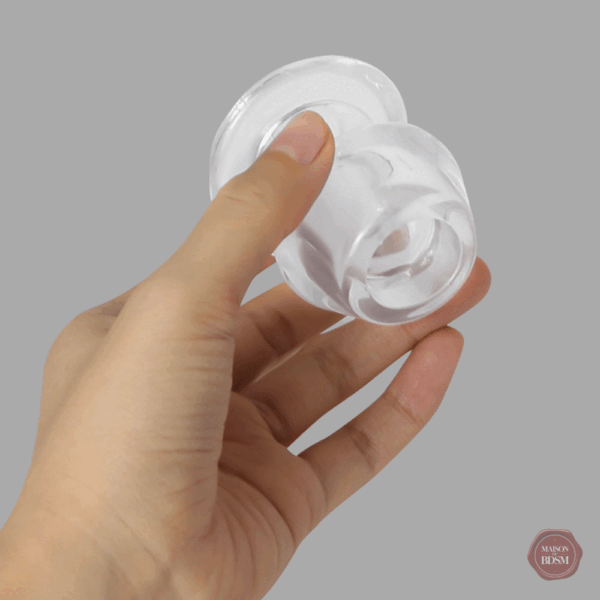 Plug anal creux en silicone, design élégant