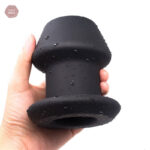 Accessoire anal tunnel large, couleur noire