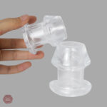 Jouet anal transparent, effet visuel saisissant