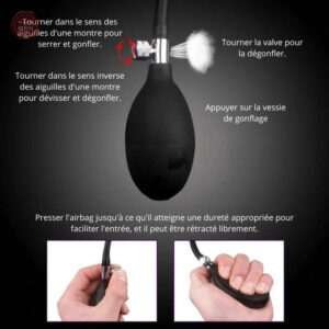 Accessoire sexy gonflable, idéal pour les jeux intimes