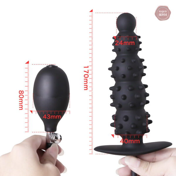 Plug anal à gonflage pour une stimulation personnalisée