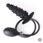 Plug anal flexible avec options de gonflage ajustables