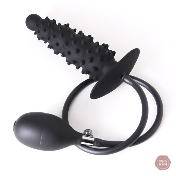 Plug anal flexible avec options de gonflage ajustables