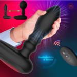 Plug anal gonflable avec télécommande sans fil