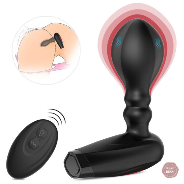 Plug anal vibrant avec télécommande pratique