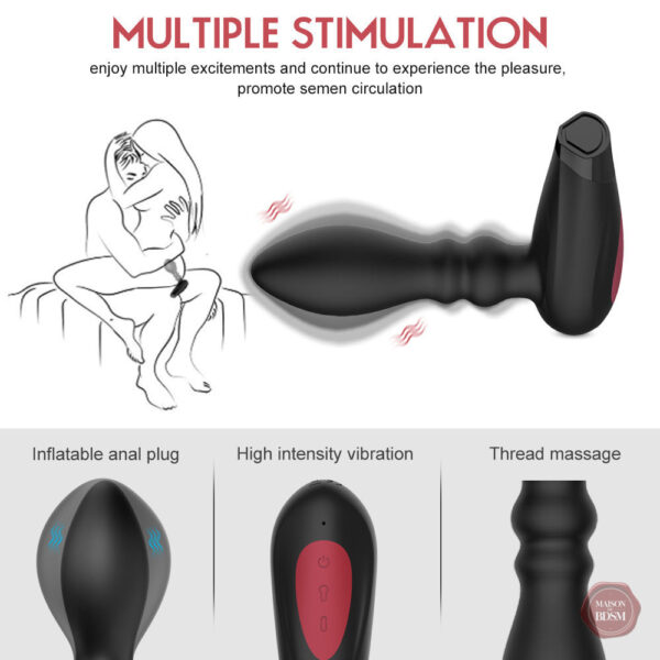 Plug anal télécommandé, sensation personnalisée