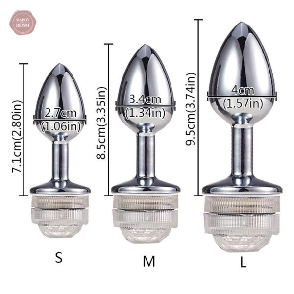 Accessoire intime lumineux pour explorer le plaisir anal en toute sécurité