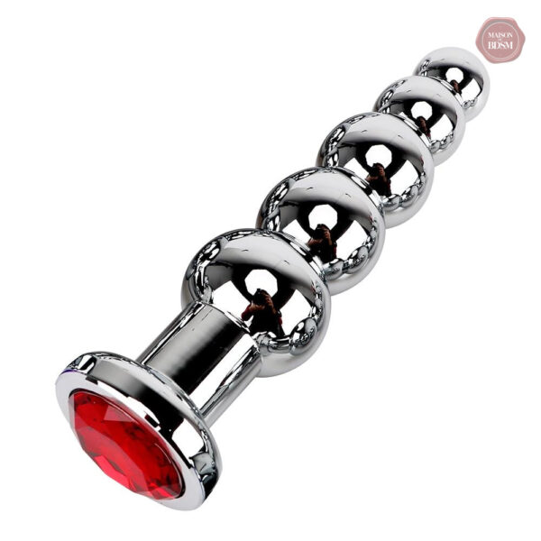 Accessoire de plaisir anal en acier inoxydable, ergonomique