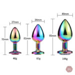 Accessoire anal coloré, parfait pour les amateurs d'expériences uniques