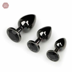 Accessoire de plaisir anal noir, design ergonomique et élégant