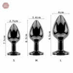Plug anal noir, idéal pour débutants et utilisateurs expérimentés