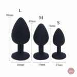 Kit de plugs anaux en silicone, design ergonomique