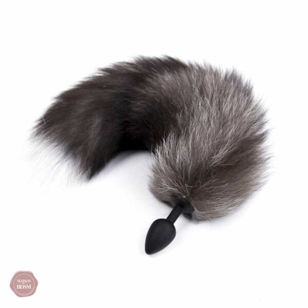Plug anal en silicone avec une queue de renard