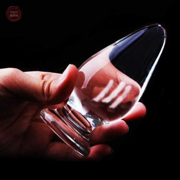 Plug anal design transparent, idéal pour les débutants et experts