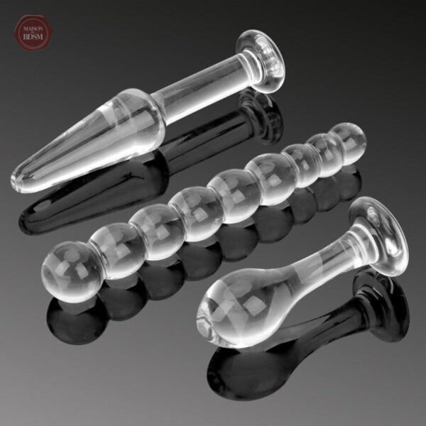 Plug anal en verre, design raffiné et ergonomique