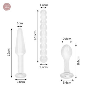 Jouet anal en verre, idéal pour des sensations uniques