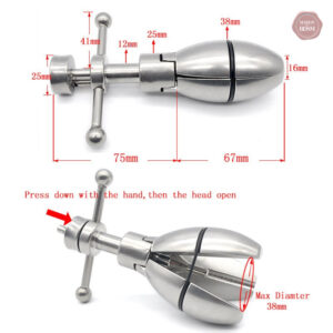 Accessoire de plaisir anal avec système de verrouillage pratique