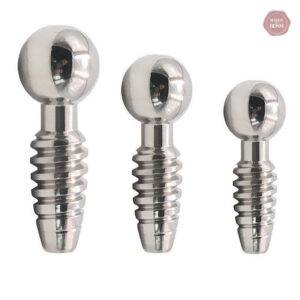 Plug de pénis creux fileté pour une stimulation intense