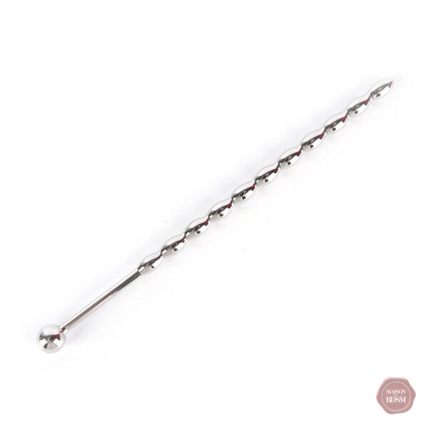 Sonde urétrale avec perles pour sensations uniques