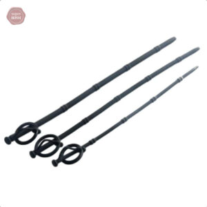 Plug pénis en silicone de bambou noir creux