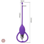 Plug de pénétration avec textures perles