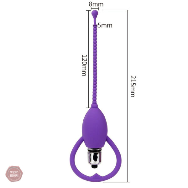 Plug de pénétration avec textures perles