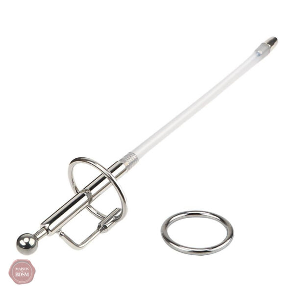 Sonde urétrale creuse en acier inoxydable