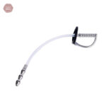 Sonde urètre en métal et caoutchouc flexible