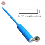 Plug anal en silicone bleu avec 10 modes de vibration
