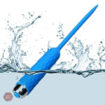 Sonde urétrale silicone bleu avec 10 vitesses