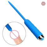 Plug pénien bleu, matériau silicone, 10 réglages