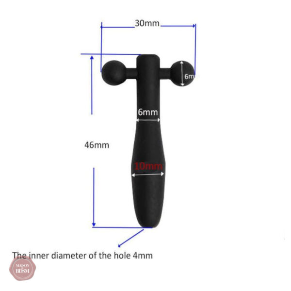 Accessoire intime creux de 4,6 cm en silicone