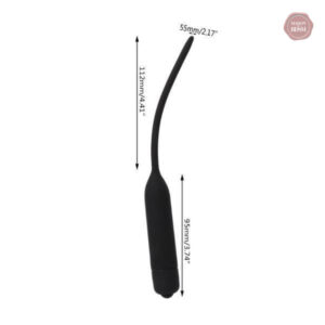 Plug pénien vibrant en silicone lisse pour stimulation