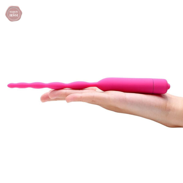 Accessoire intime : plug pénien silicone 10 vitesses