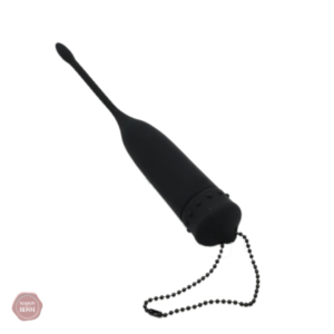 Plug vibrant en silicone noir pour stimulation