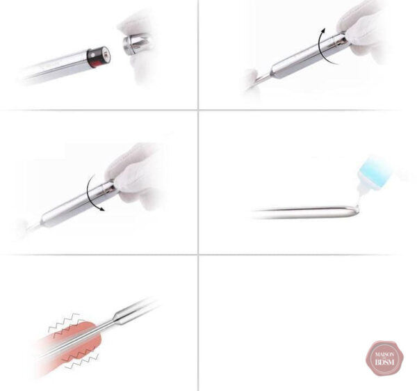 Plug vibrant polyvalent en acier inoxydable pour jeu intime