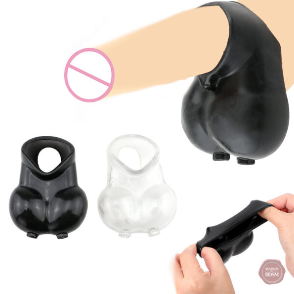 Pochette en silicone souple pour testicules Estim
