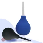 Poire lavement rectal en silicone bleu 89mL
