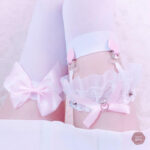 Stylish Sissy leg garter belt avec design raffiné