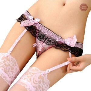 Lingerie Sissy : porte-jarretelles sans entrejambe