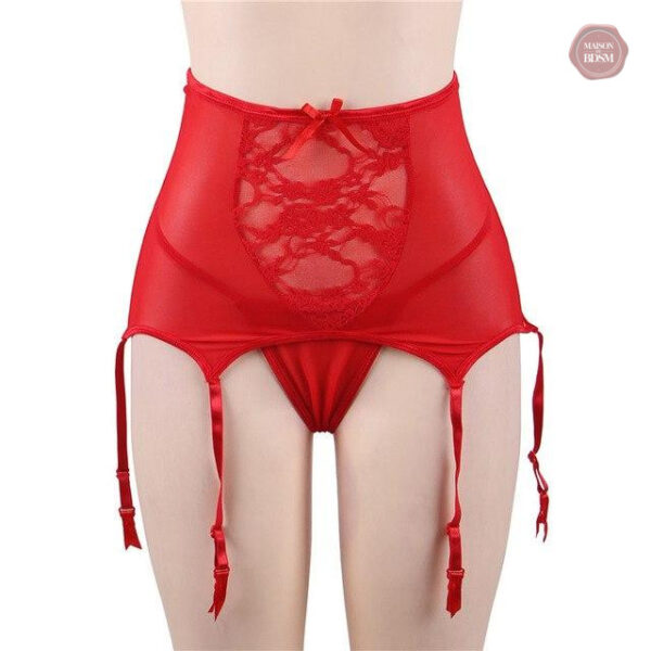 Accessoire de lingerie taille haute en dentelle
