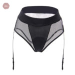 Porte-jarretelles en maille pour un look séduisant