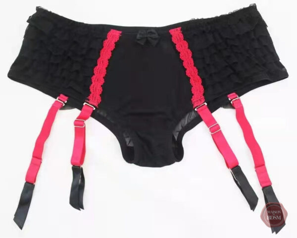 Ceinture pour bas avec design gâteau, idéale pour les tenues Sissy