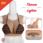 Prothèse mammaire légère en silicone pour MTF