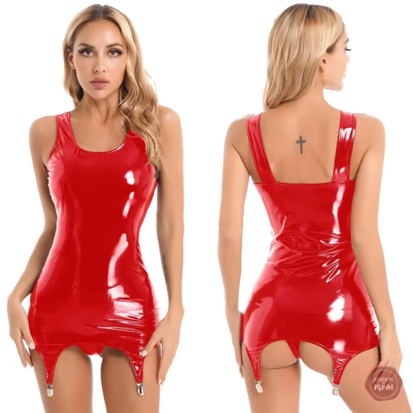 Costume sexy en PVC pour un style audacieux