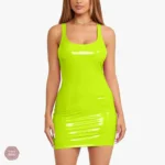 Robe de cosplay sexy en matériau PU