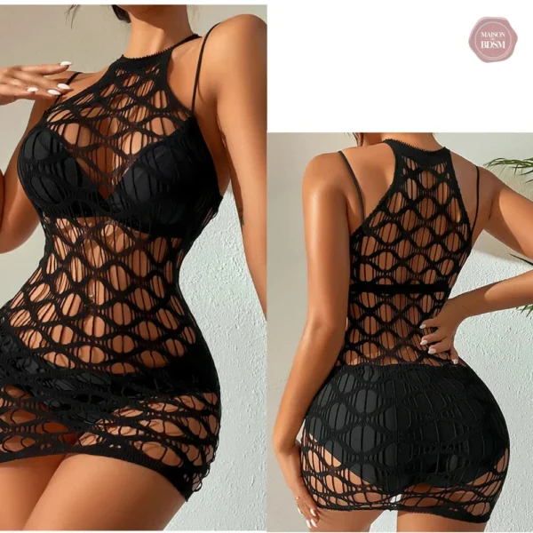 Vêtement sexy en résille pour clubbing
